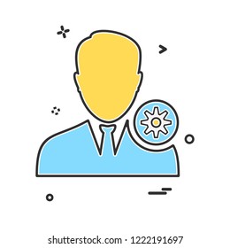 Avatar male icon design vector