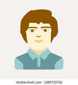 avatar male user vector icon