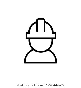 Avatar man architect or icon. Simple line, outline vector elements of architecture icons for ui and ux, website or mobile application