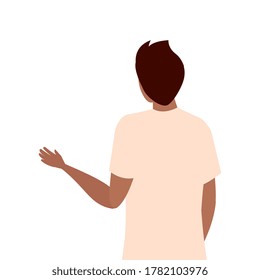 Avatar man backwards design, Boy male person people human social media and portrait theme Vector illustration