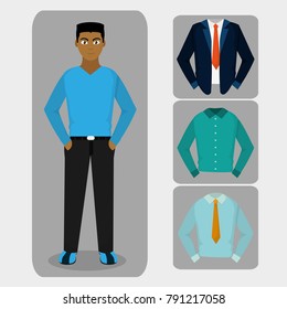 Avatar man and cloths design