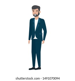 Avatar of a man design, Boy male person human and attractive theme Vector illustration