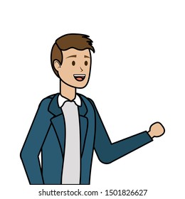 Avatar of a man design, Boy male person human and attractive theme Vector illustration