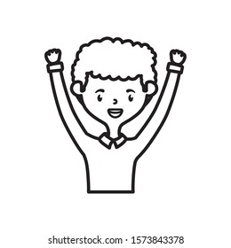 Avatar of a man design, Boy male person people human social media and portrait theme Vector illustration
