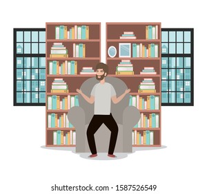 Avatar of a man design, Boy male person people human social media and portrait theme Vector illustration