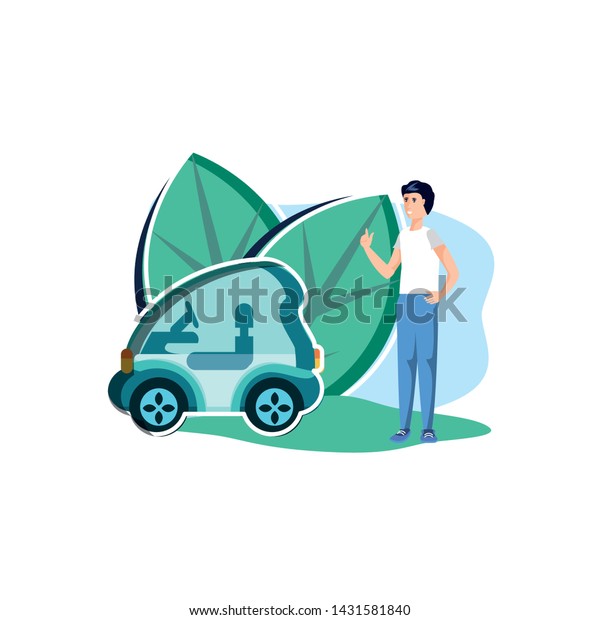 Avatar man and eco car\
design
