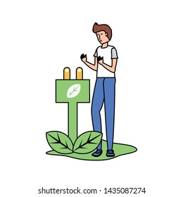 Avatar man and eco plug design