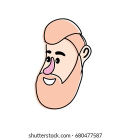 avatar man face with hairstyle design