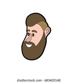 avatar man face with hairstyle design