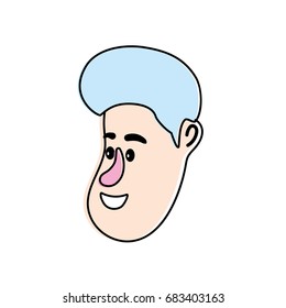 avatar man face with hairstyle design
