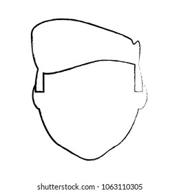 avatar man face icon