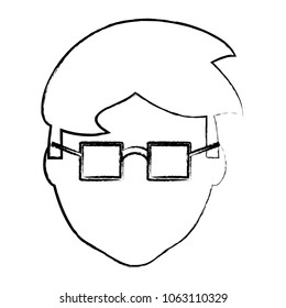avatar man face icon