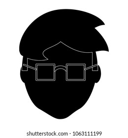 avatar man face icon