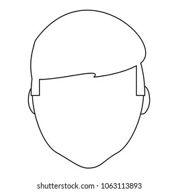 avatar man face icon