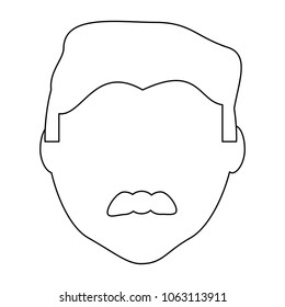 avatar man face icon