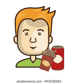 avatar man with food