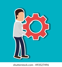 avatar man and gear wheel