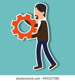 avatar man and gear wheel