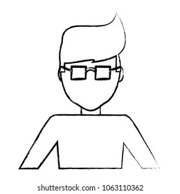 avatar man with glasses