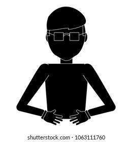 avatar man with glasses