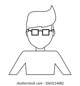 avatar man with glasses