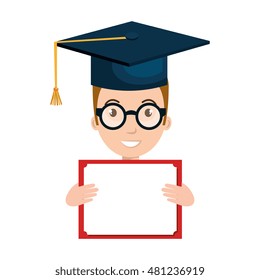 avatar man with graduation cap