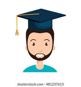 avatar man with graduation cap