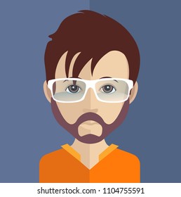 Avatar man with hairstyle and 
beard 2