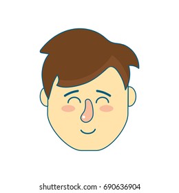 avatar man head with hairstyle design