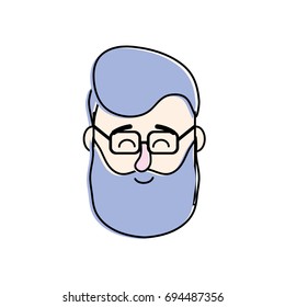 avatar man head with hairstyle design