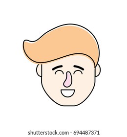 avatar man head with hairstyle design