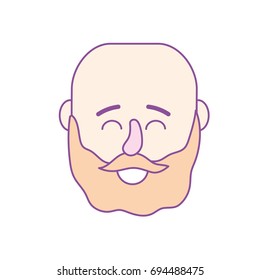 avatar man head with hairstyle design
