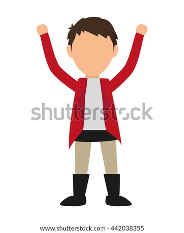 Avatar man icon. Circus and carnival design. Vector graphic