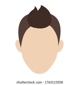 Avatar de un ícono de hombre. Icono de cabeza de hombre - Vector