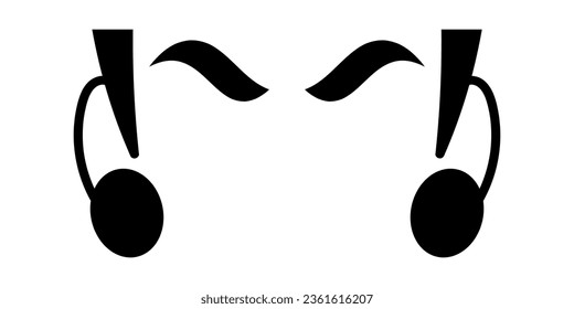 Avatar de un hombre con perforación. Icono de avatar de perfil. Ilustración vectorial aislada en fondo blanco.