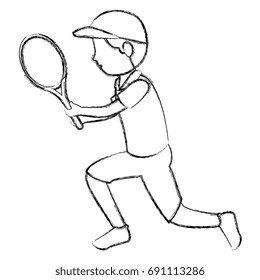 avatar man playing tennis