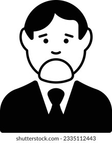 avatar man profile user people Glyph