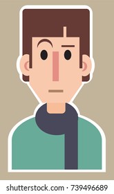 Avatar. Man with scarf