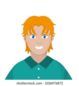 avatar man with shirt and hairstyle design