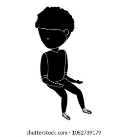 avatar man sitting icon