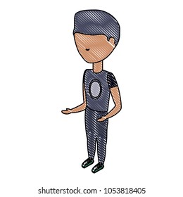 avatar man standing design