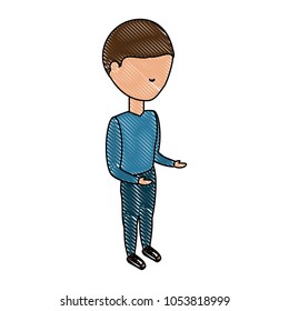 avatar man standing design