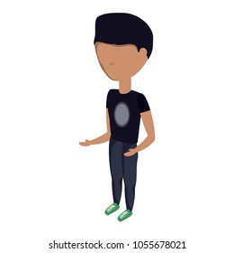 avatar man standing design