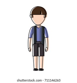 avatar man standing icon