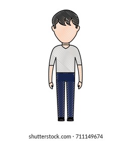 avatar man standing icon