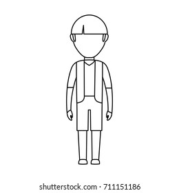 avatar man standing icon