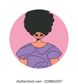 Avatar man in the style of the 90s.