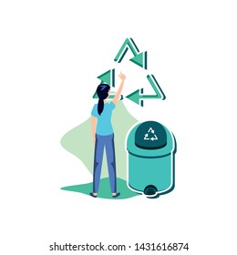 Avatar man with trash design