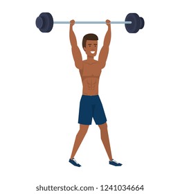 avatar man weight lifting