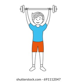 avatar man weight lifting